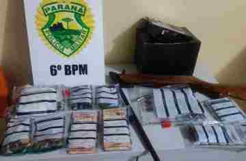 Catanduvas - Drogas e armas são apreendidas em operação 